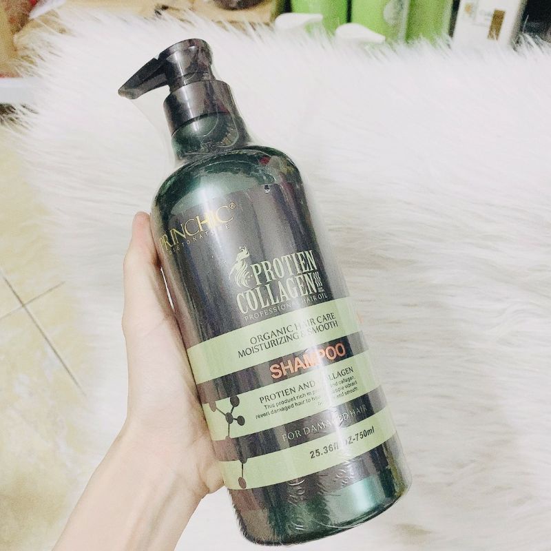 CẶP DẦU GỘI + XẢ  PRINCHIC COLLAGEN ITALY 750ml