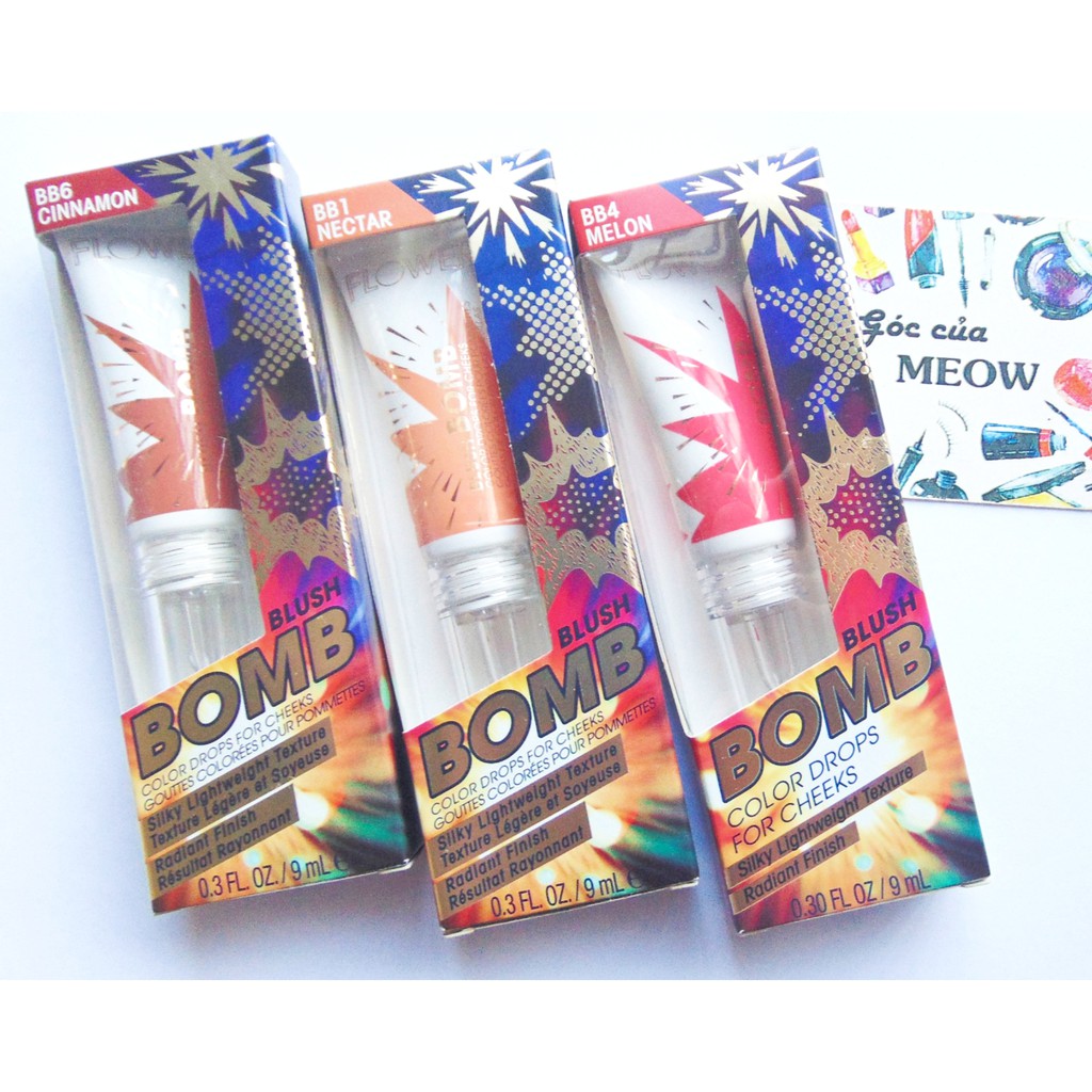 Màu má Flower Beauty Blush Bomb Color Drops For Cheeks phấn má