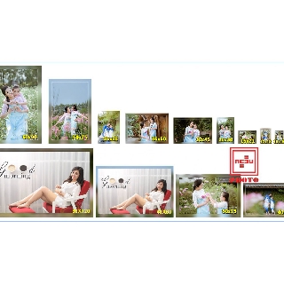 In ảnh kích thước 60x90 và kích thước theo yêu cầu