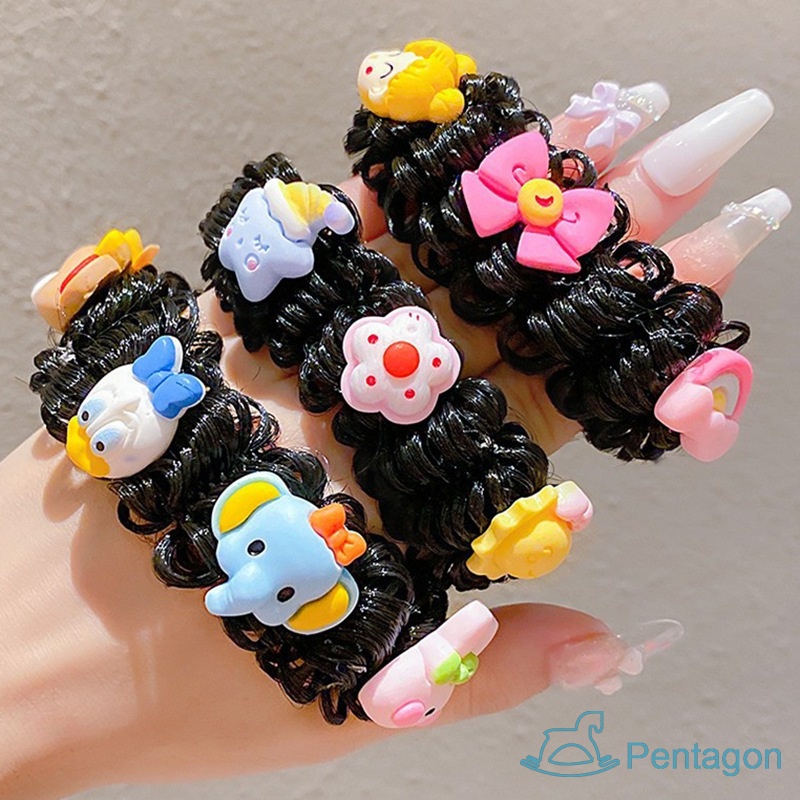 Dây Buộc Tóc Đính Hoa Xinh Xắn Cho Bé Gái