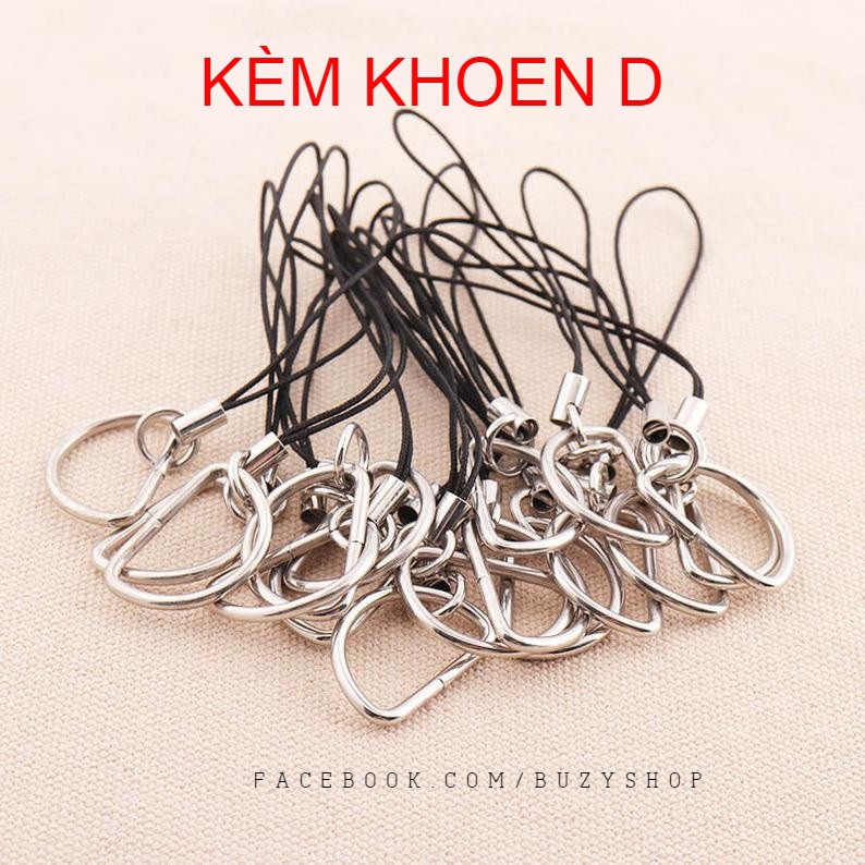 (05 cái) móc điện thoại kèm khoen tròn nguyên liệu thủ công, phụ liệu handmade]