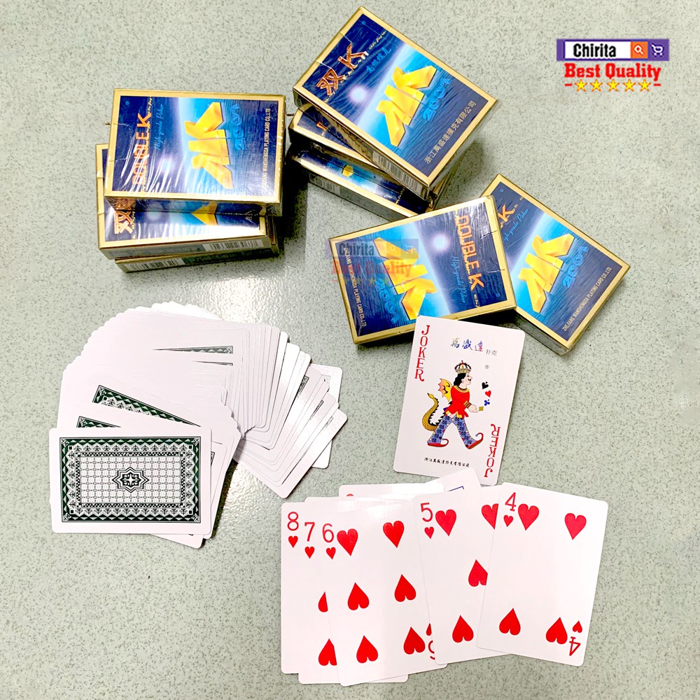 Đồ chơi Bộ Bài Tây Giấy DOUBLE K 52 Lá - Bộ Bài Giấy, Bài Tây 52 Lá