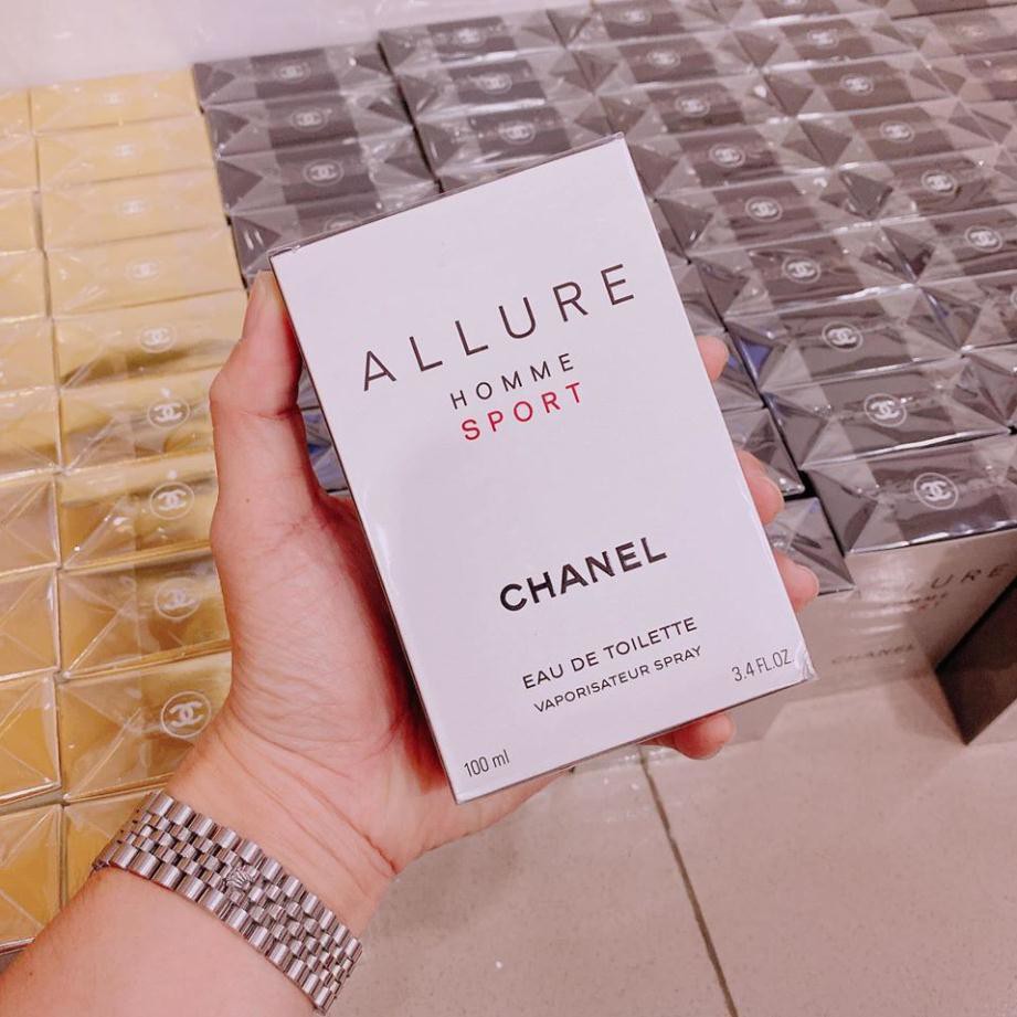 FREESHIP TOÀN QUỐC [Tặng Mẫu Thử] Nước Hoa Nam Nữ Thơm Lâu Allure Homme Sport 100ml - nước hoa nam LỊCH LÃM | Thế Giới Skin Care