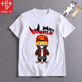 áo thun in hình nhân vật games mini world F096