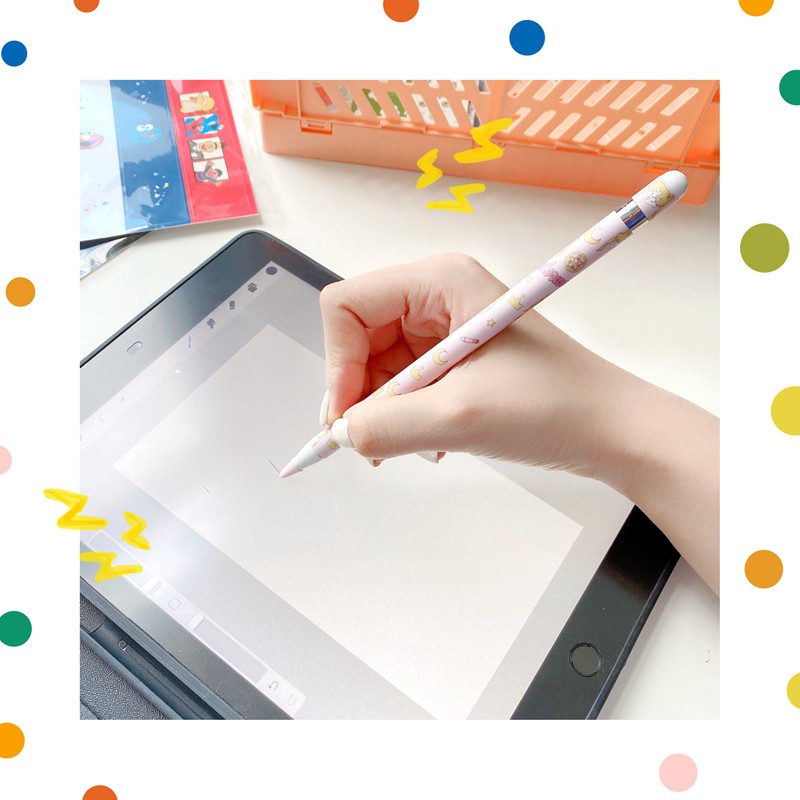 Miếng dán bảo vệ bút cảm ứng siêu mỏng chống trượt chống trầy xước thích hợp cho Apple Pencil 1 2