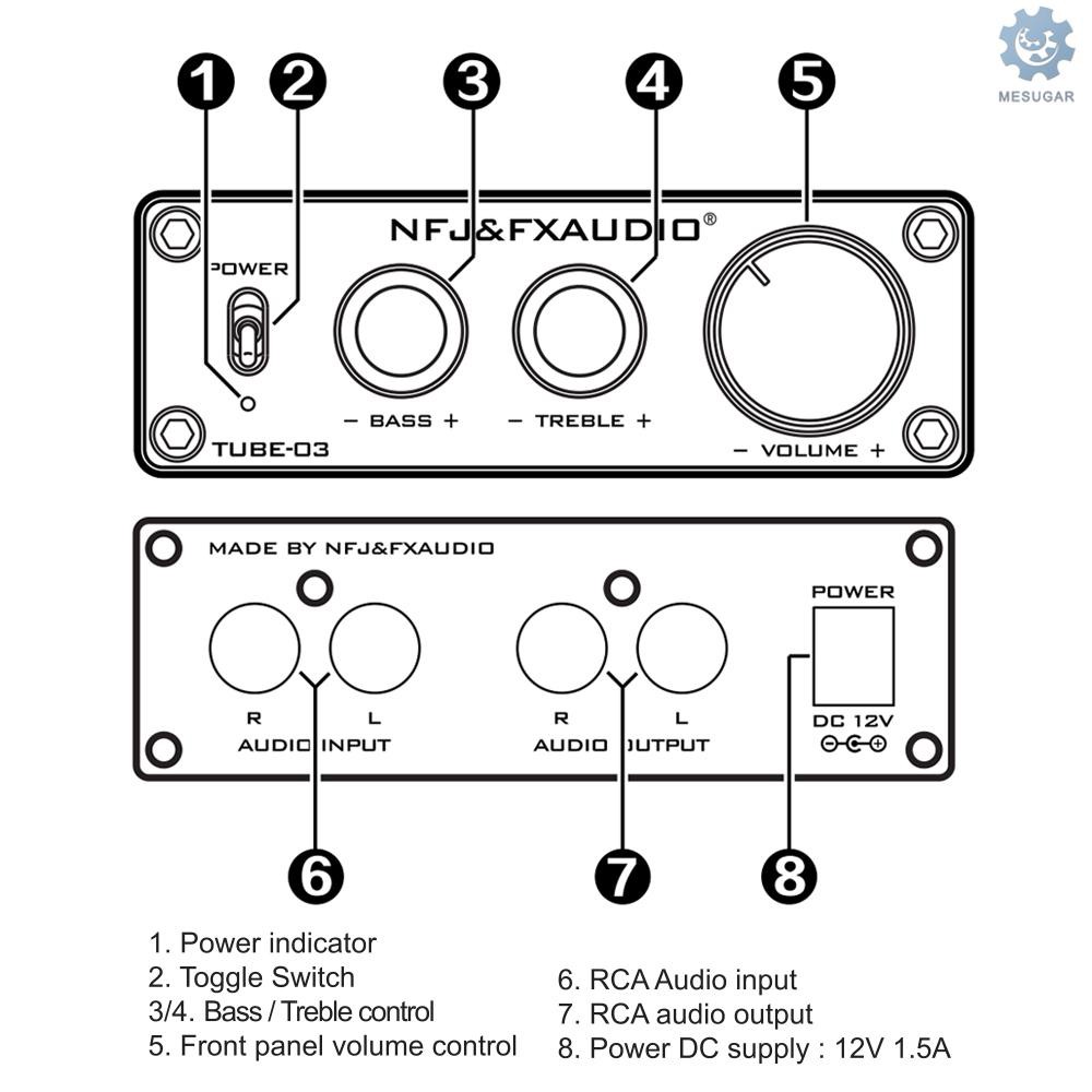 Thiết Bị Khuếch Đại Âm Thanh Fx-audio Tube-03 Fever Gallardo 6 K 4