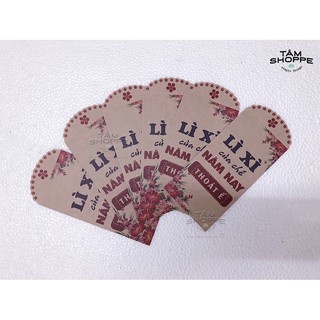 Xấp Bao lì xì Tết Vintage (xấp 6 cái)