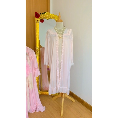 Choàng ngủ tiểu thư kèm váy