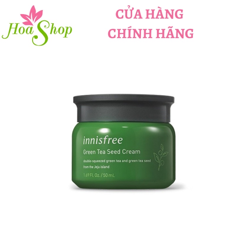 Kem Dưỡng Cấp nước, Phục Hồi Da Mụn Hạt Trà Xanh Innisfree Green Tea Seed Cream 50ml