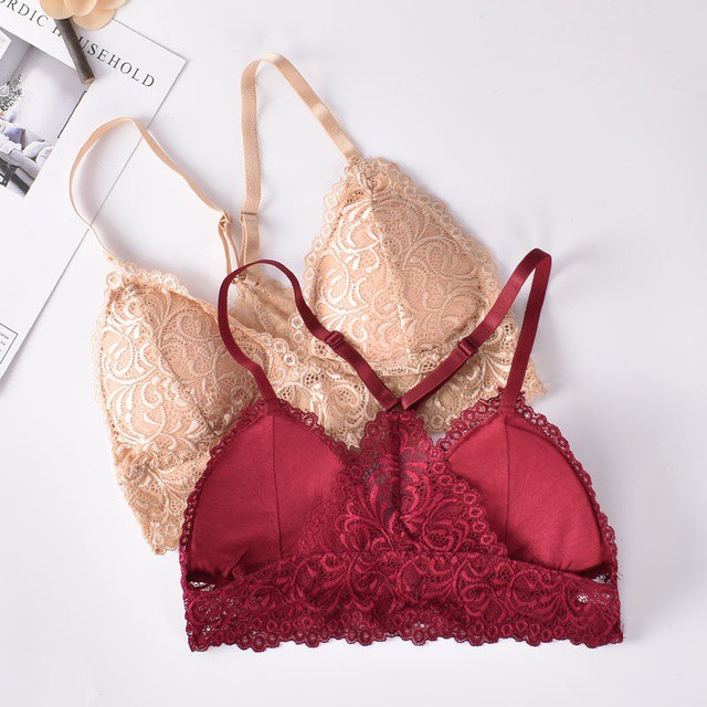 Áo Lót Đúc Ren Không Gọng Đệm Mỏng Siêu Đẹp