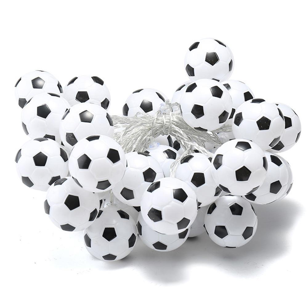 YIYU Dây Đèn LED Chạy Bằng Pin Hình Quả Bóng Đá Trang Trí Giáng Sinh