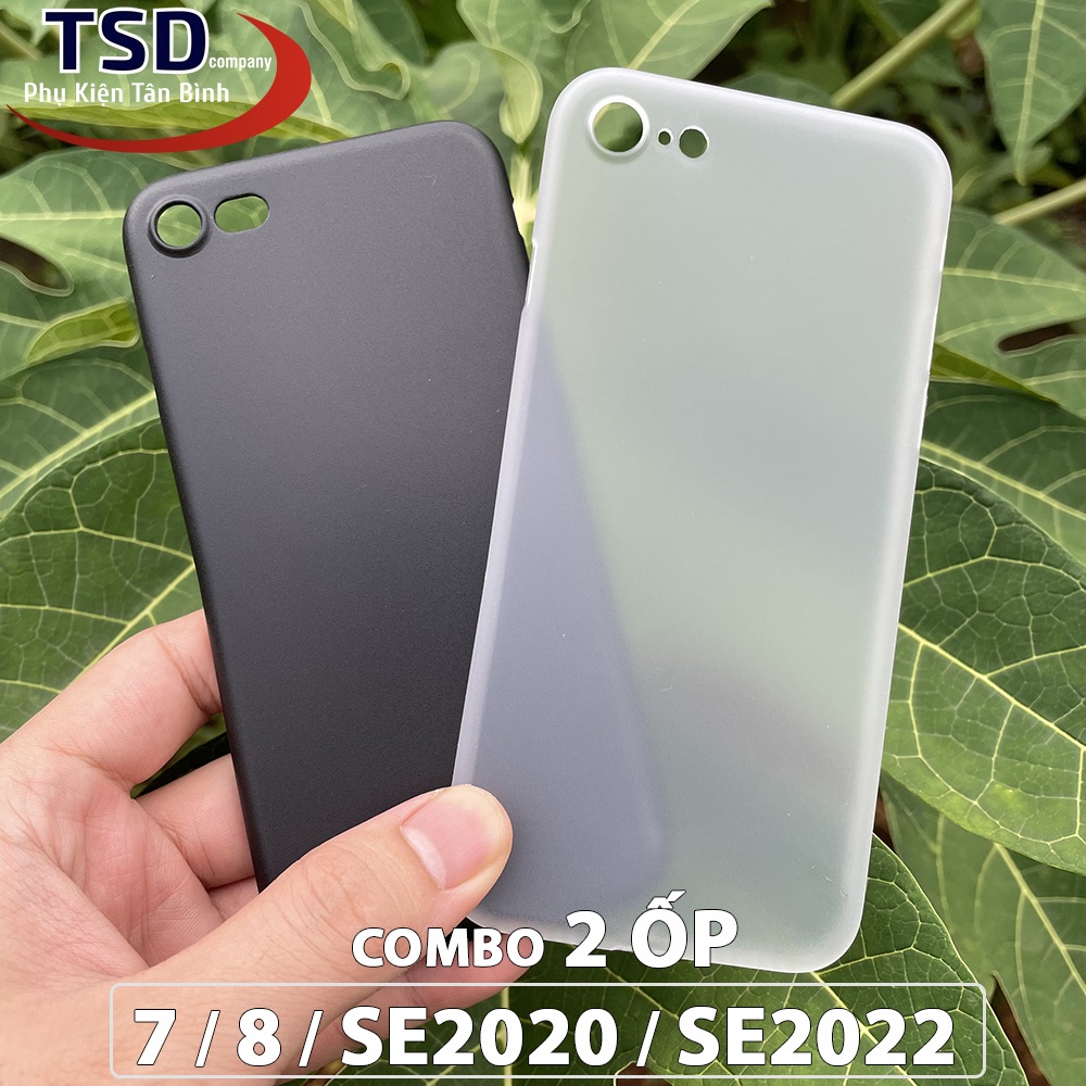 Combo 2 Ốp Lưng Trong Nhám Unibody Cho iPhone 7 / 8 / SE2020 /SE2022