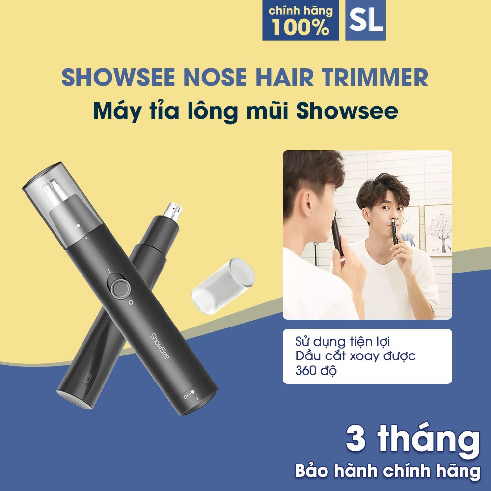 Máy tỉa lông mũi Máy tỉa lông mũi Xiaomi ShowSee C1-BK-CHÍNH HÃNG 100%