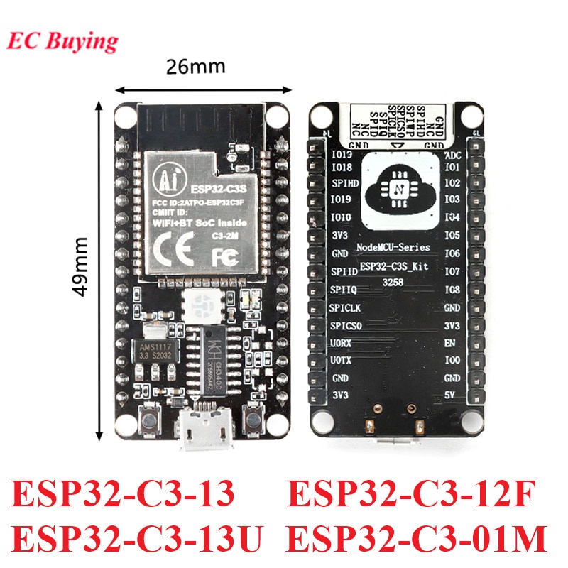 Bảng Mạch Phát Triển ESP32-C3 ESP-C3 ESP C3S 12F 13 13U 01M 32S Mini WiFi+ Blle 5.0 ESP32 ESP-C3-13 ESP-C3-01M ESP32-C3-12
