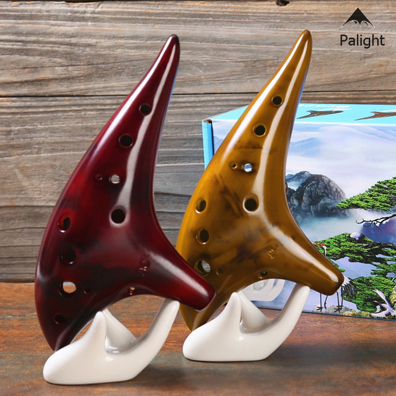Nhạc cụ sáo Ocarina 12 lỗ màu khói phong cách dưới biển dành cho người yêu âm nhạc/người mới tập