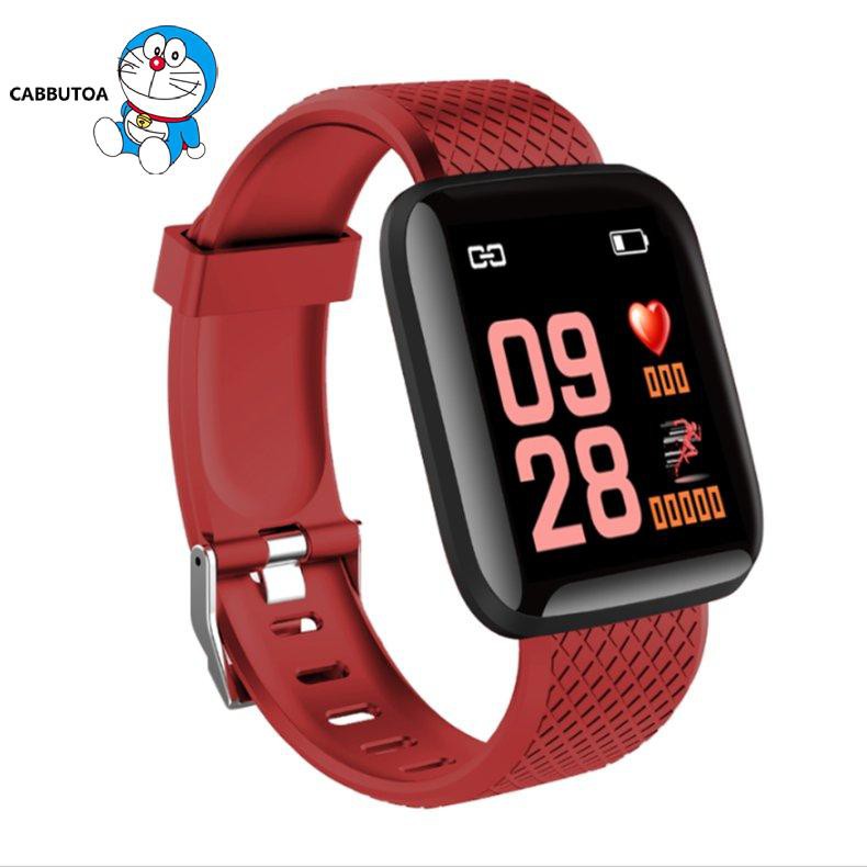 Đồng Hồ Đeo Tay Thông Minh 116plus Theo Dõi Sức Khỏe Kèm Phụ Kiện Chất Lượng Cao