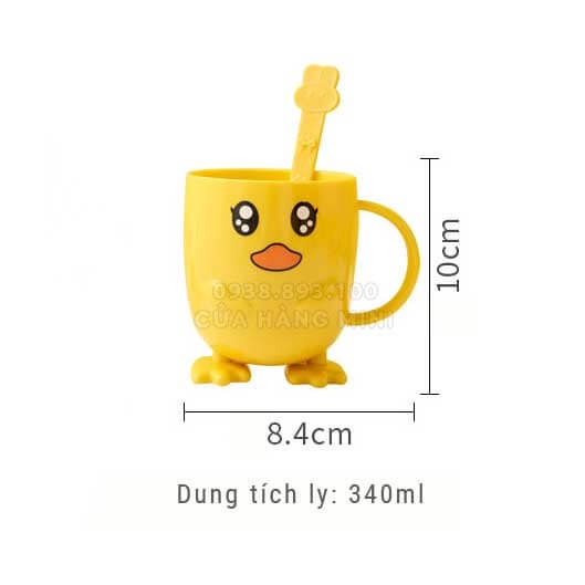 Ly Tập Uống Nước Lúa Mạch Hình Con Vịt