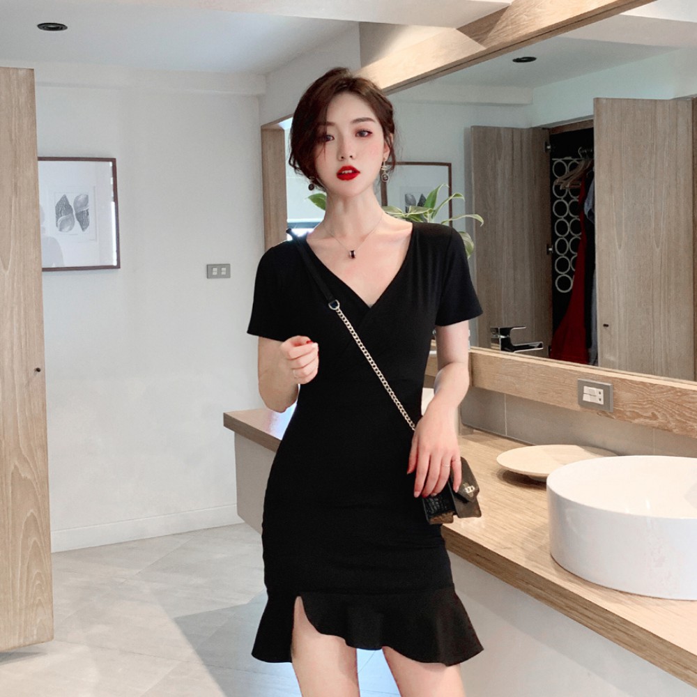 Váy nữ, đầm nữ body dáng ôm chiết eo xẻ tà ,đầm thiết kế thời thượng ATILA.SHOP | BigBuy360 - bigbuy360.vn