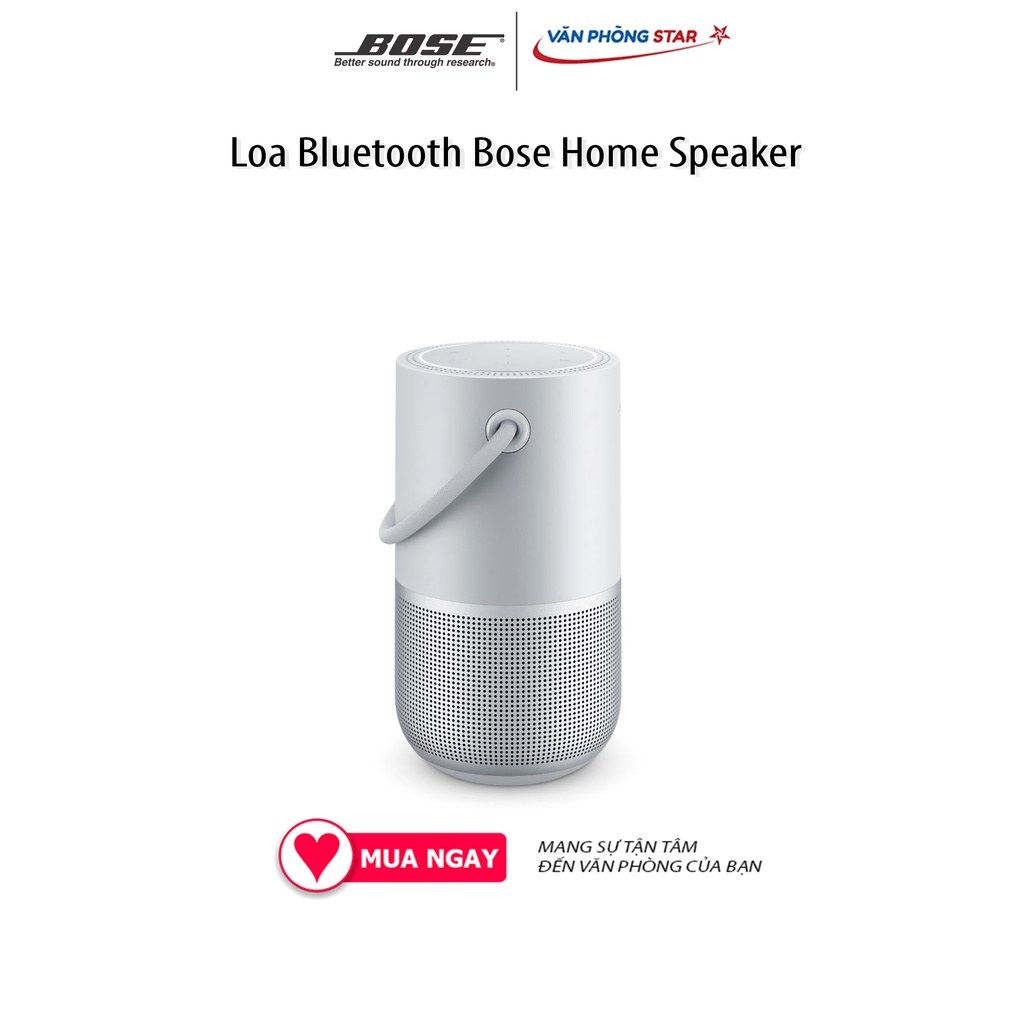Loa Bluetooth Bose Home Speaker Kết nối Wifi và Bluetooth, Thiết kế bền chắc, kháng nước, Mỗi lần sạc sử dụng 12 tiếng