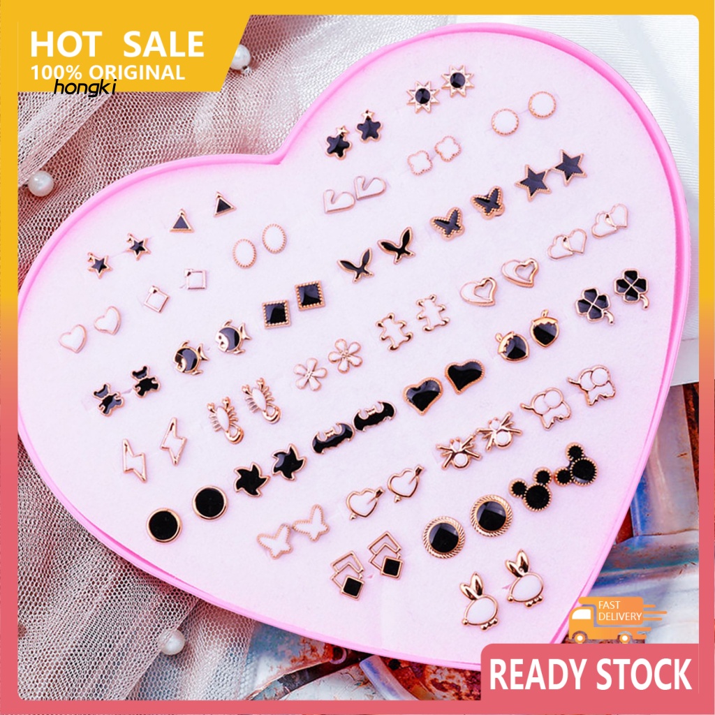 Set 36 Đôi Bông Tai HoạT HìNh Xinh XắN