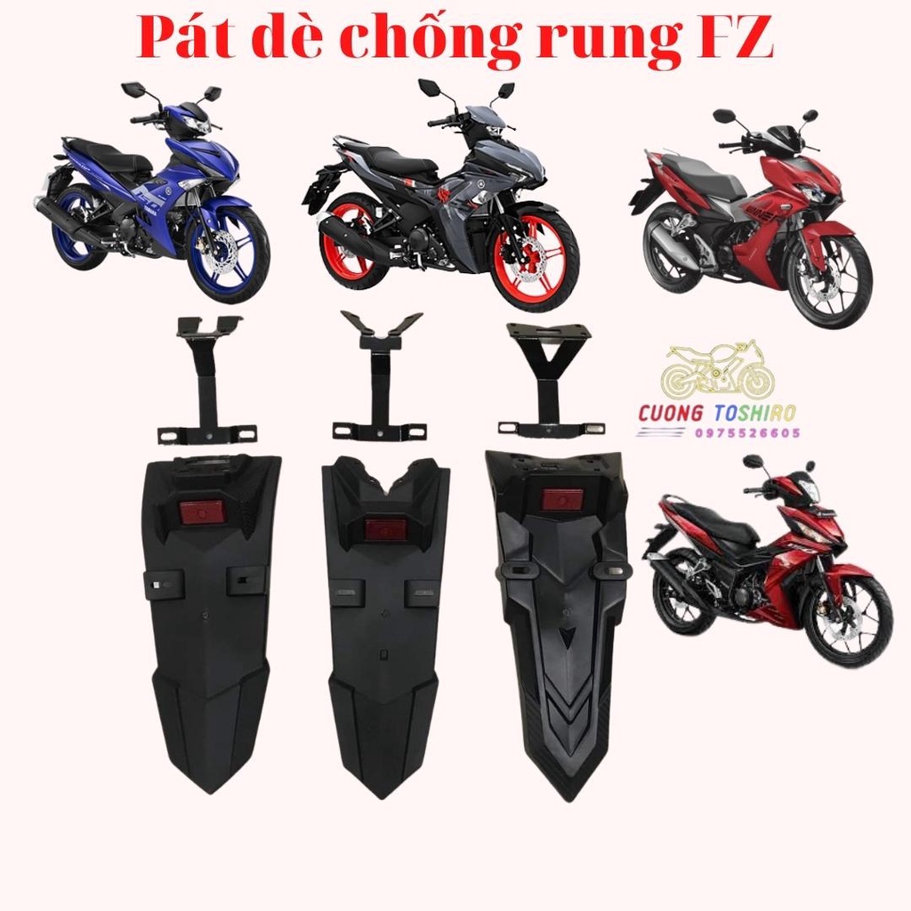 Pát dè chống rung xịn kèm dè FZ chắc bùn lắp cho các dòng xe exciter 150, exciter  155  winner, winenrx lắp như zin