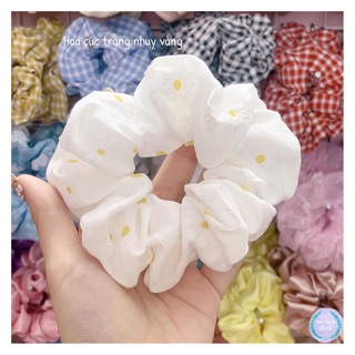 Chun scrunchies hoa cúc nhí