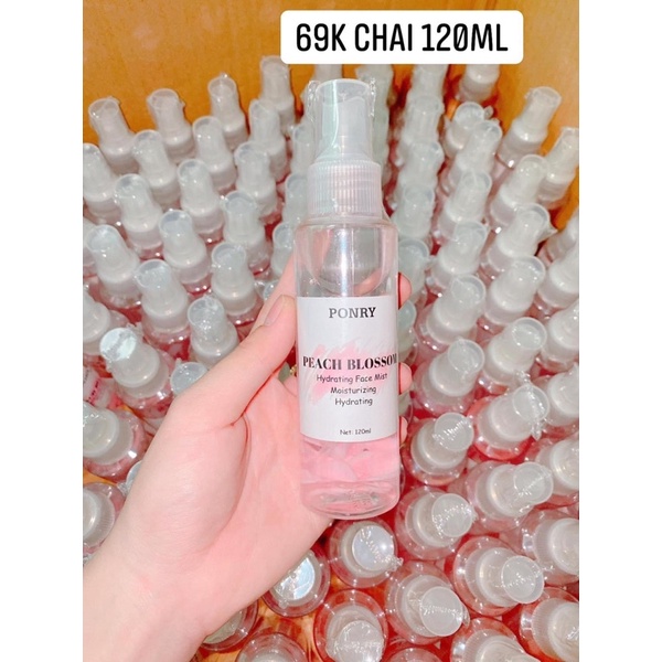 Xịt Khoáng Ponry dưỡng ẩm cho da 120ml - Hàng chính hãng