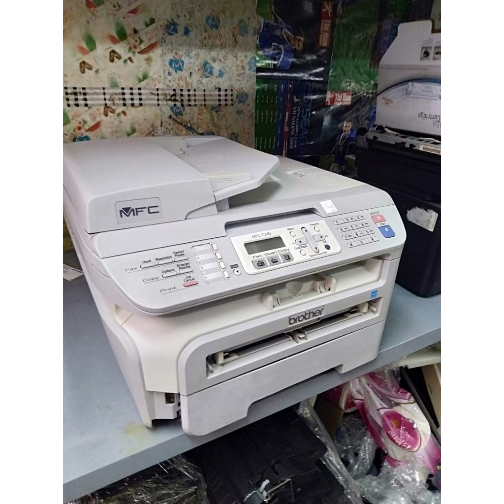 máy in đa năng cũ brother 7340 (in , scan, coppy, fax ) giá rẻ, Máy in