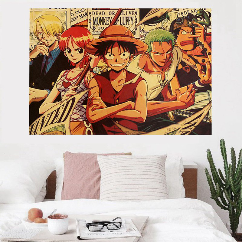 Tranh Treo Poster Hoạt Hình Anime Nhật Bản One Piece