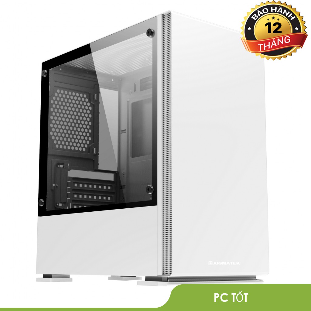 Vỏ case máy tính XIGMATEK NYC ARTIC (EN45716) WHITE - PREMIUM GAMING M-ATX | BigBuy360 - bigbuy360.vn