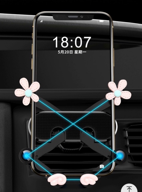 Giá đỡ điện thoại xe hơi kèm tinh dầu thơm trang trí cửa gió xe hơi trang trí ô tô phụ kiện xe hơi cao cấp | BigBuy360 - bigbuy360.vn