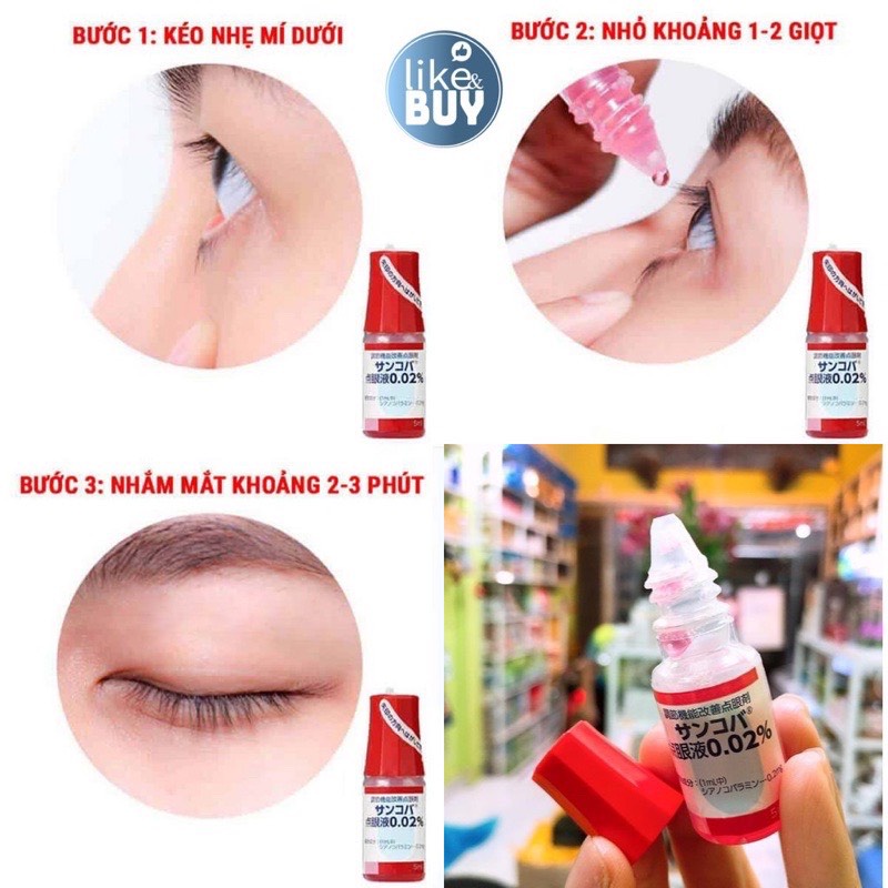 Nhỏ mắt điều tiết chứng mỏi mắt Sancoba Nhật Bản 5ml