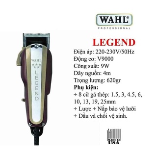 Tông đơ Wahl Legend 220V ( Cử gá thép )