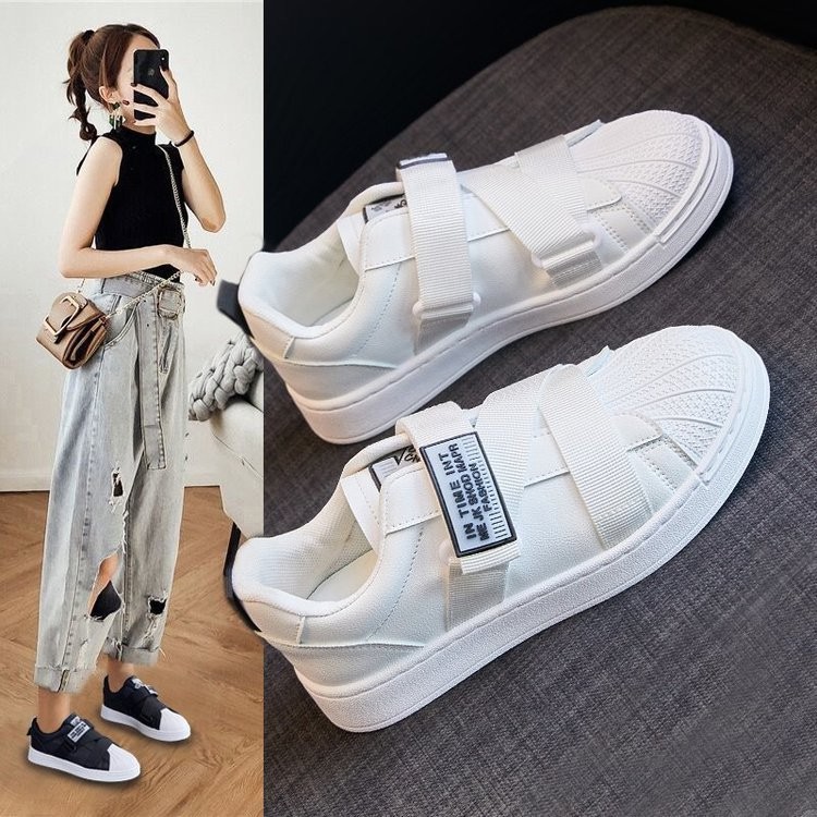 Giày thể thao nữ đế bằng giá rẻ giày sneaker nữ cao cấp trắng đen ulzzang hot trend AZUKA - B7