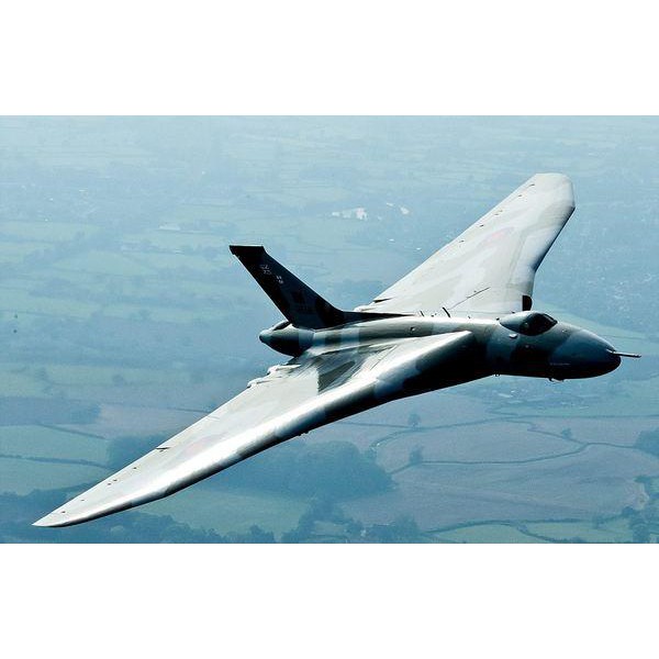 Mô hình 3D kim loại Máy bay ném bom Avro Vulcan không quân Anh, Mô hình máy bay 3D lắp ráp thép không gỉ cao cấp