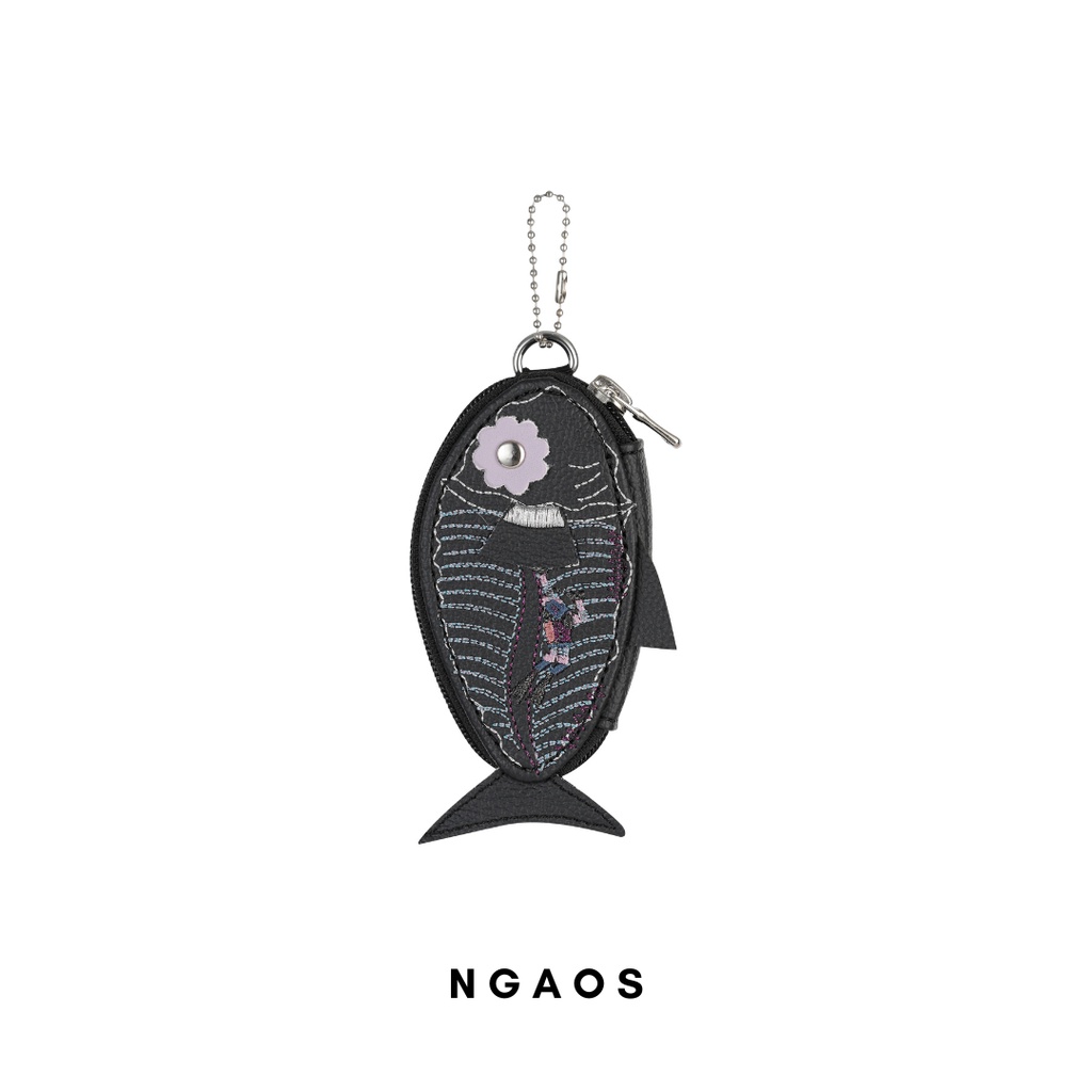 Ví nhỏ hình cá NGAOS Babydory Black - mini size