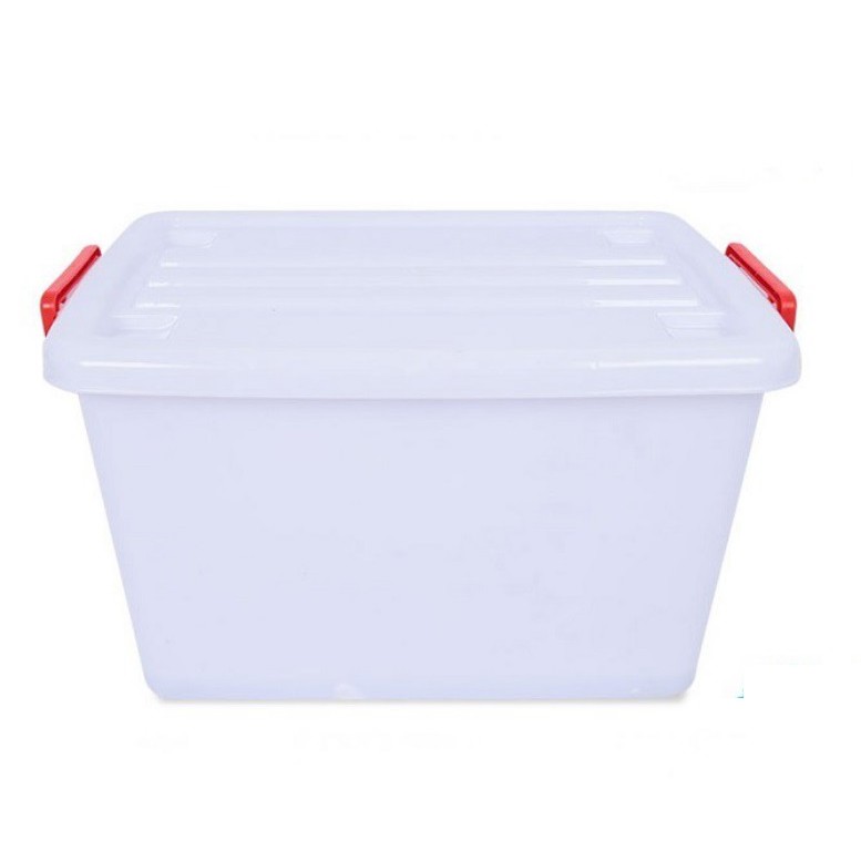 Thùng Nhựa Vuông Duy Tân 120 Lít Có Bánh Xe - Kích thước 74.5 x 53 x 45 cm