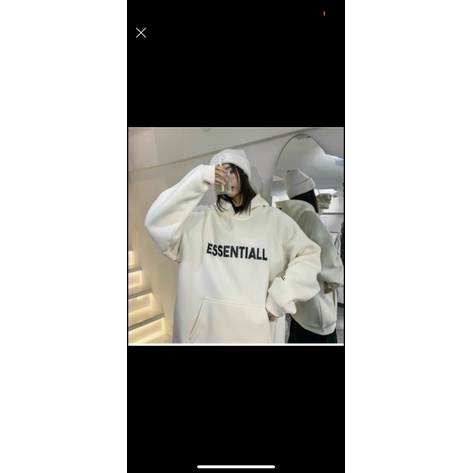 Áo Khoác Hoodie Nỉ Có Mũ Form Rộng ESSENTIALS Unisex Nam Nữ Ulzzang TP652 [NewUnisex]