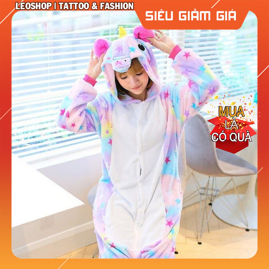 Bộ Đồ Thú Unicorn Sao Các Loại - Chất Nhung Mịn Cao Cấp [FREESHIP]