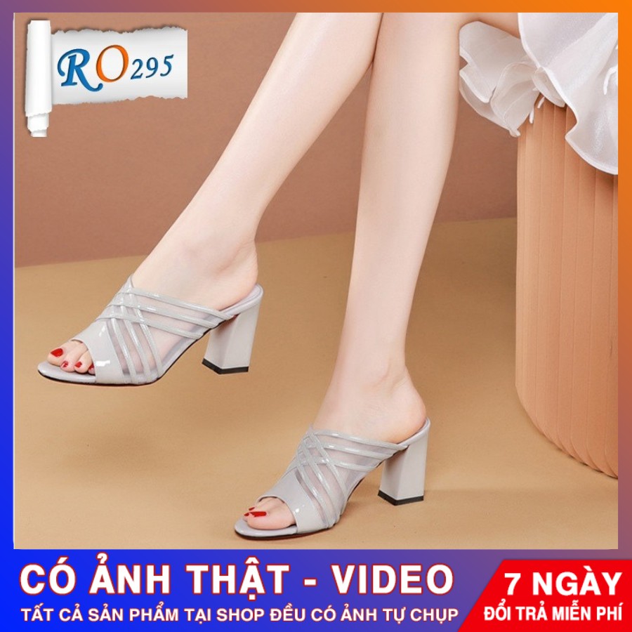 [ẢNH THẬT - FREE SHIP] Dép cao gót thời trang ROSATA RO295 - HÀNG VIỆT NAM - BKSTORE