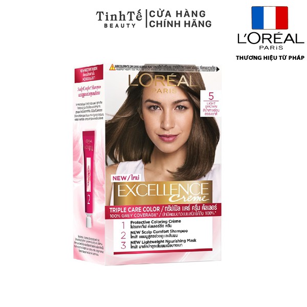 Màu nhuộm dưỡng tóc phủ bạc L'Oreal Paris Excellence Crème 172ml