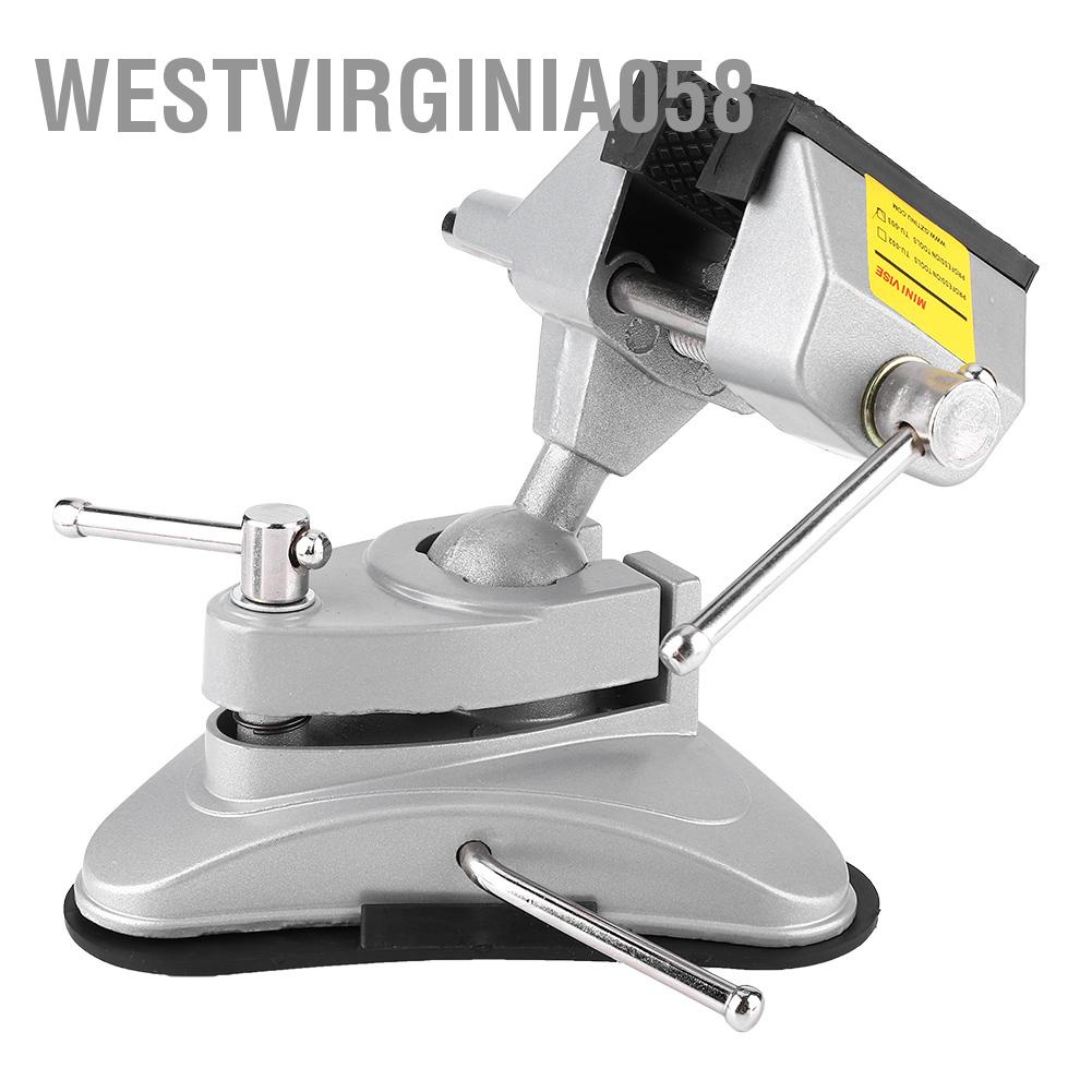 Westvirginia058 Aluminum Alloy 360°Rotating Clamp Vise 70mm Jaw Width Table for Workbench Woodwork