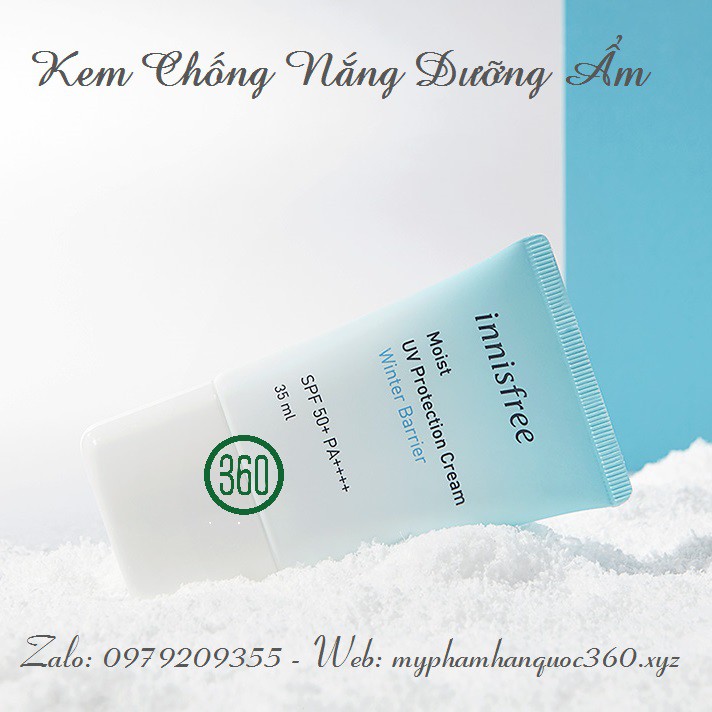 Kem Chống Nắng Dưỡng Ẩm Innisfree Moist UV Protection Cream Winter Barrier SPF50+ PA++++ (35ml)