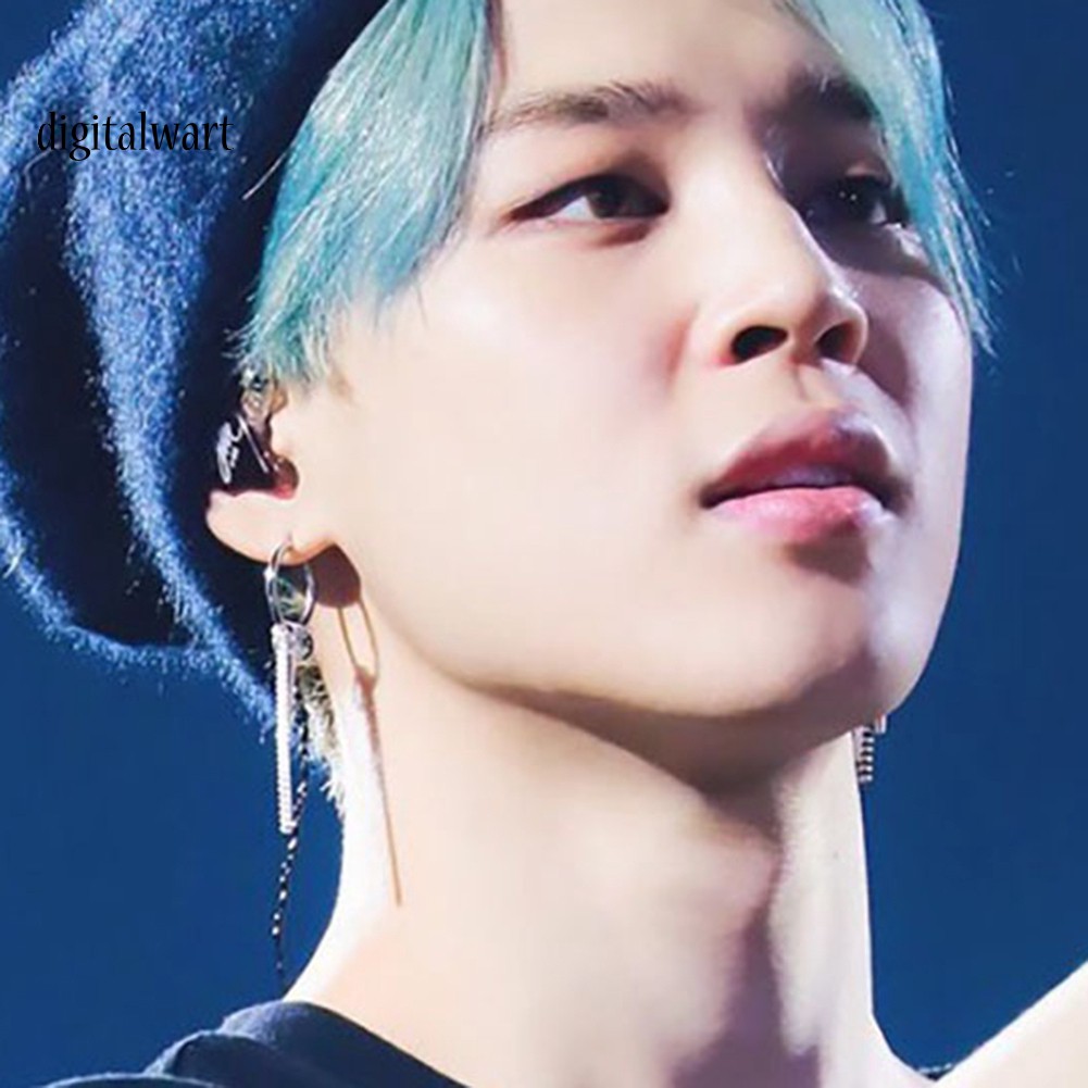 1 Khuyên Tai Dây Xích Dài Không Xỏ Lỗ Thời Trang Nam