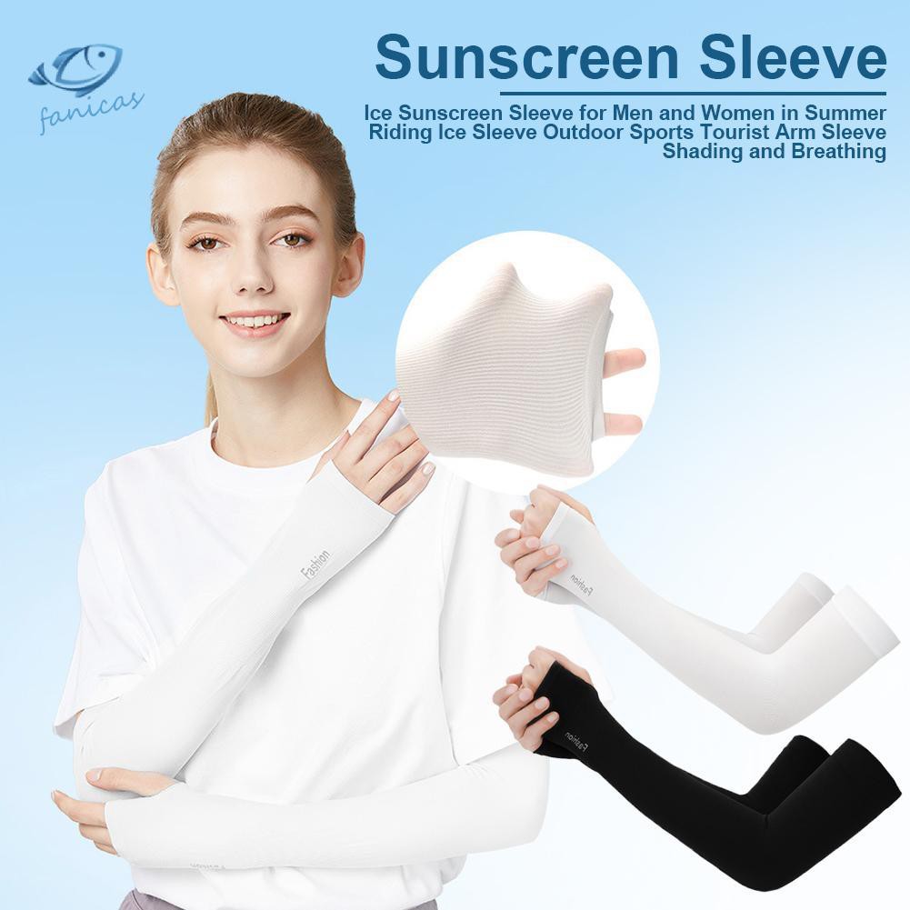 Đôi Bao Ống Tay Vải Lụa Mát Chống Nắng Dành Cho Nam