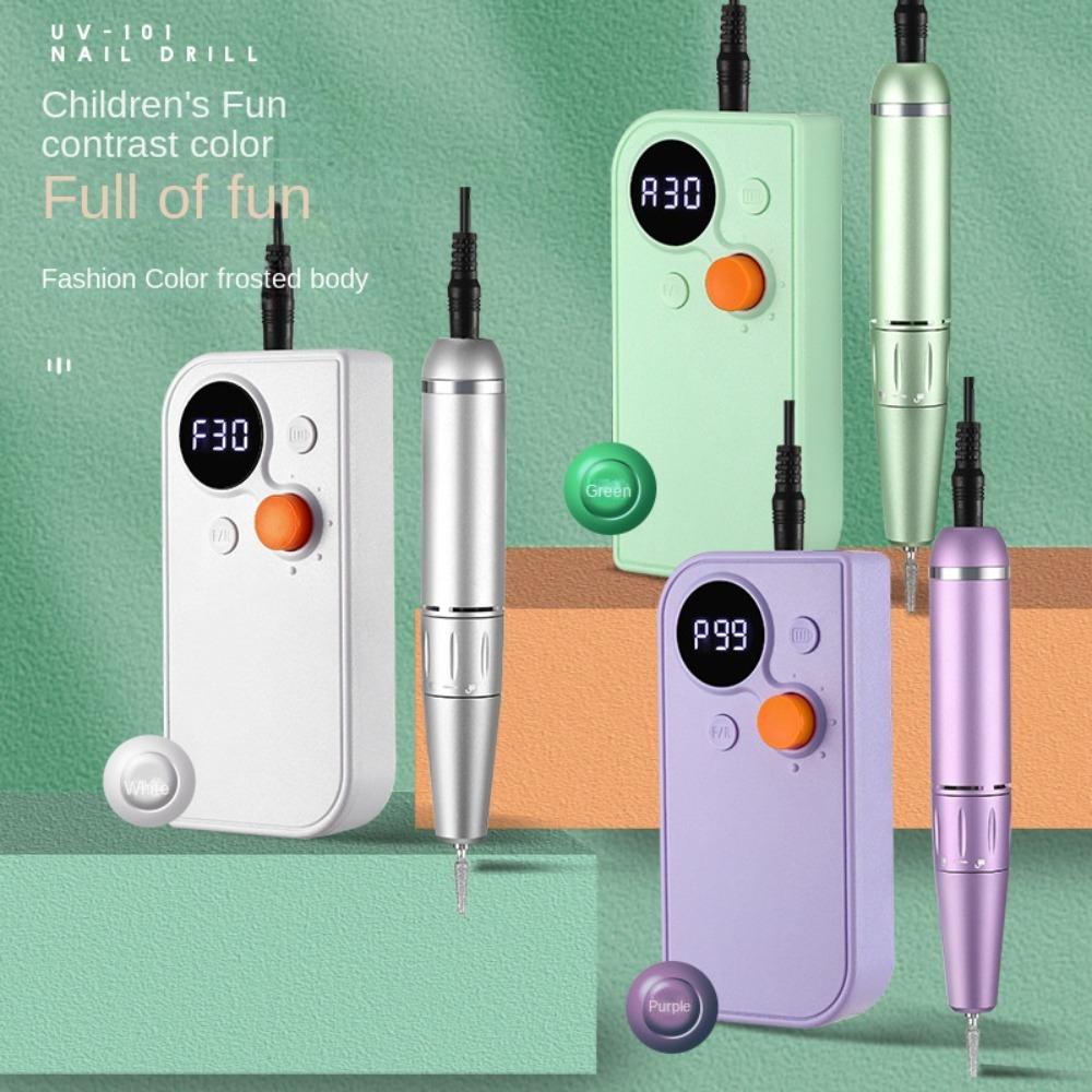 Máy Khoan Móng Tay 30000RPM Chuyên Dụng|Máy Tẩy Sơn Móng Tay Bằng Điện Có Thể Sạc Lại