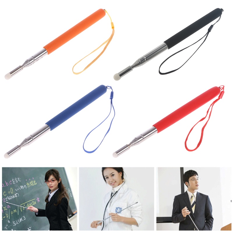 Fol Professional Torch Whiteboard Pen Felt for Head Stainless Steel Telescopic Teacher P