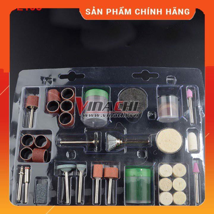 Bộ Chà Lu 105 Món - Bộ phụ kiện chuyên dụng cho những loại máy mài khắc mini để khoan, mài, khắc, đánh bóng sản phẩm