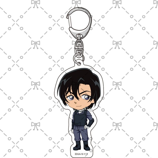 ( ĐỘI SĨ QUAN CẢNH SÁT ) Móc khóa CONAN Thám Tứ Lừng Danh in hình anime chibi Mica trong acrylic