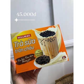 trà sữa hillway kèm trân châu